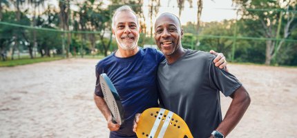 Zwei Männer beim Sport